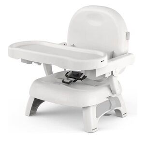 White Booster Seat with Tray